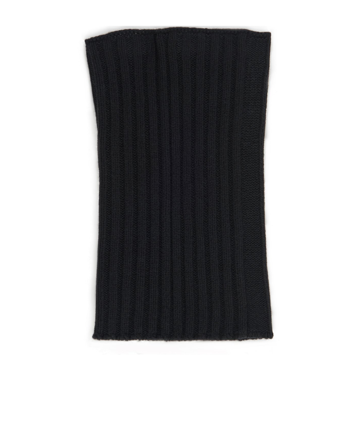 Rick Owens Cashmere Wool Knitted Scarf In Black