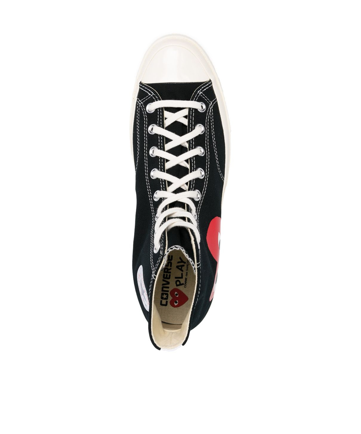COMME DES GARÇONS LACE-UP HIGH-TOP CANVAS SHOES