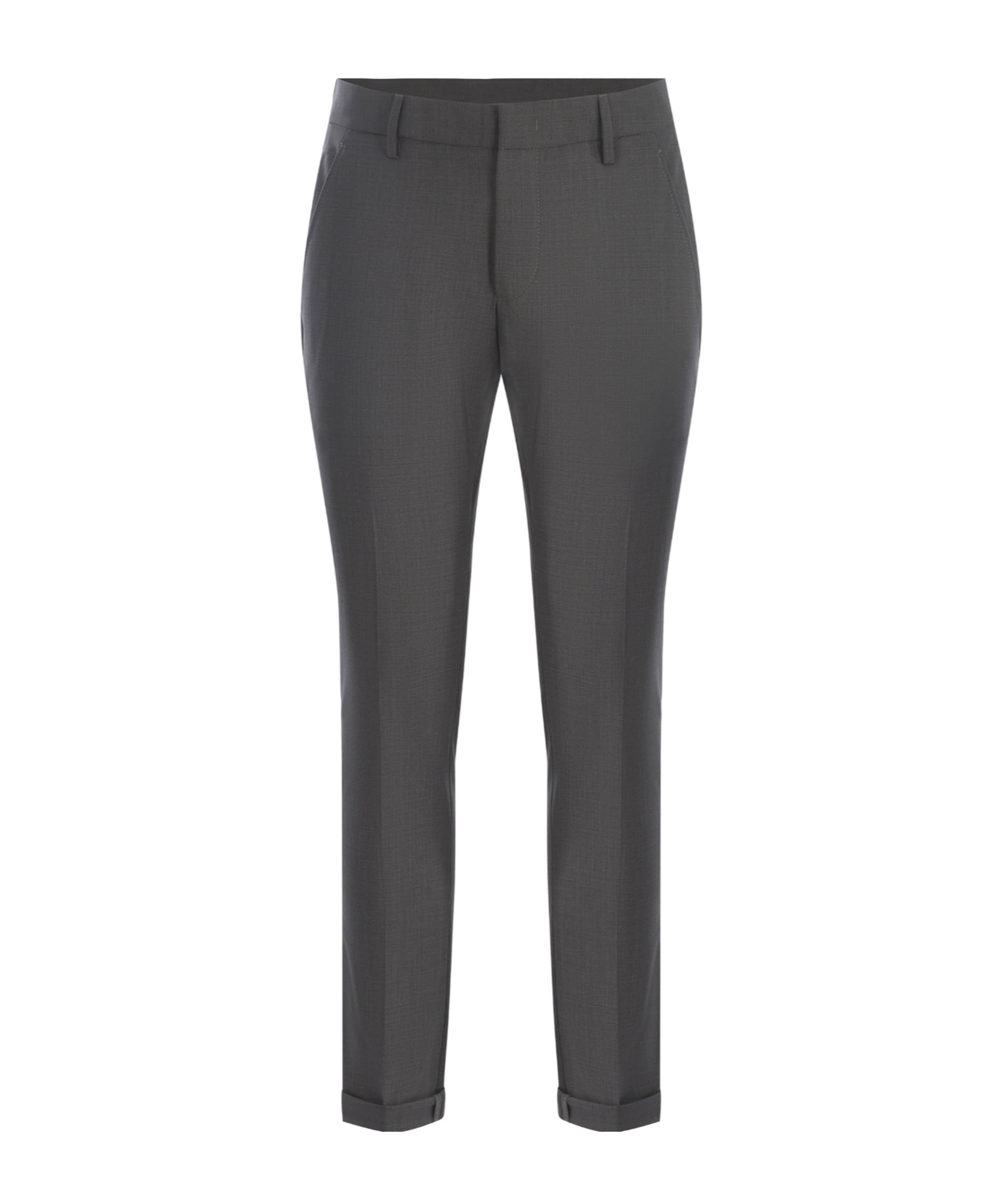 Dondup Concealed Trousers In Gray