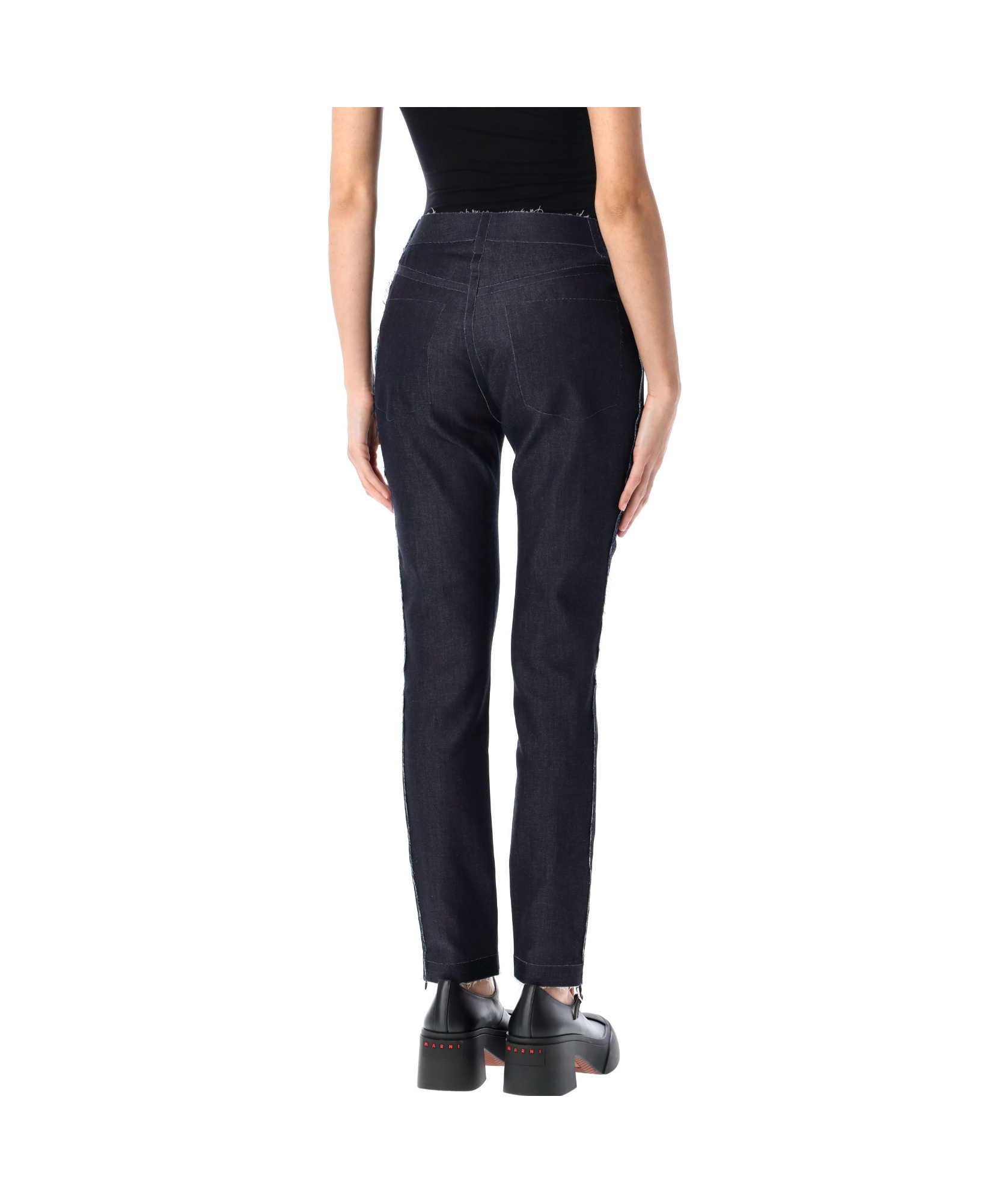 Marni Belt Loops Slacks In Black