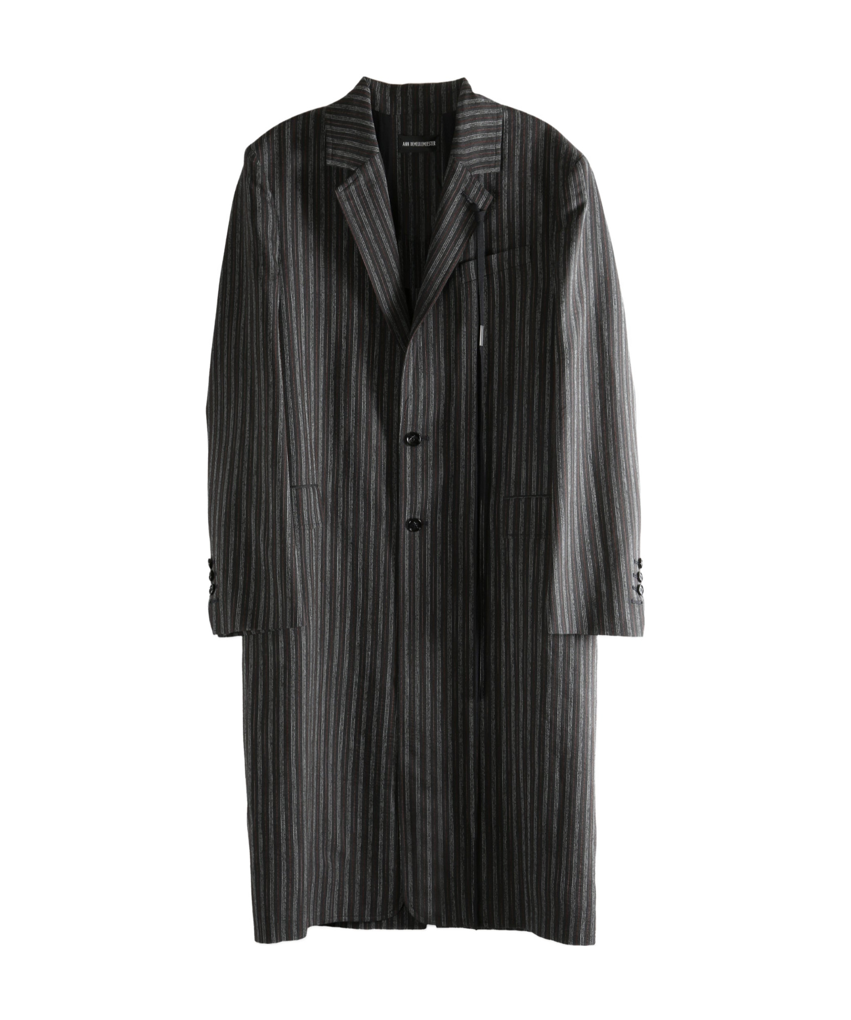 Ann Demeulemeester Baaf Straight-cut Coat In Black