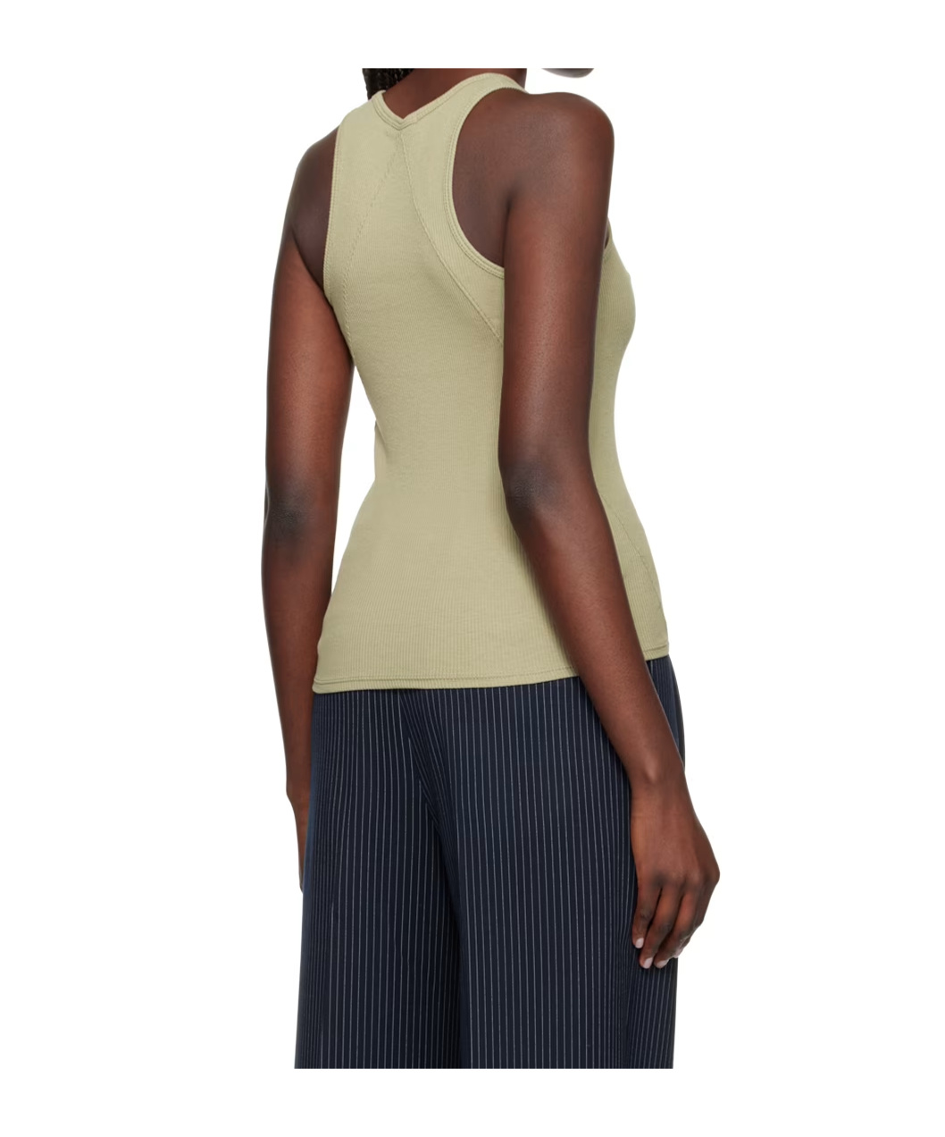 Rag & Bone Rib Round-neck Vest In Black