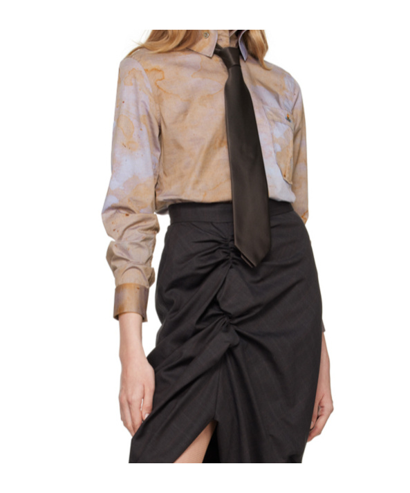 Vivienne Westwood Ssense Exclusive Capsule Brown Classic Krall Shirt In Brown