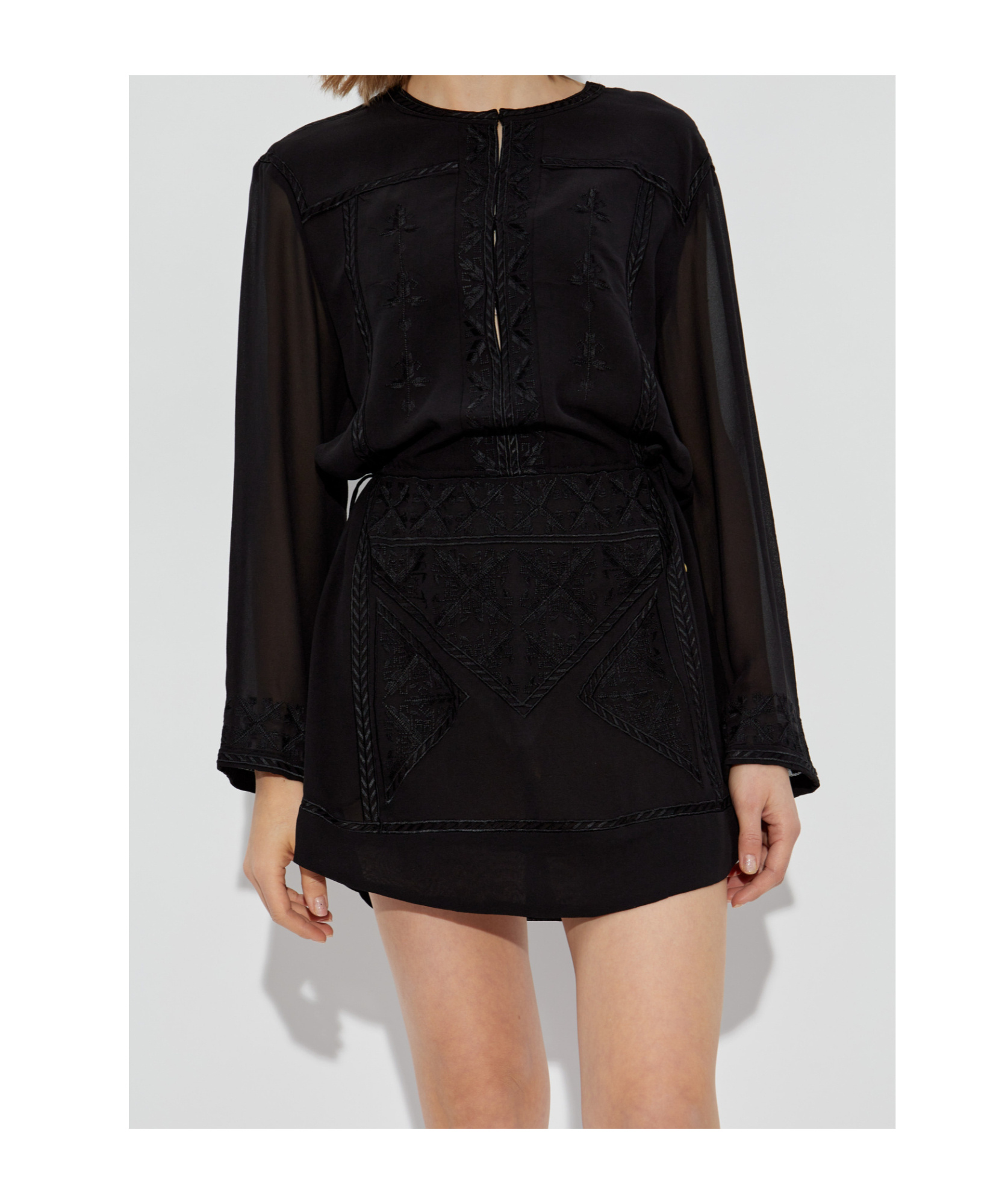 ISABEL MARANT ISABEL MARANT OARIA LONG-SLEEVED MINI DRESS 