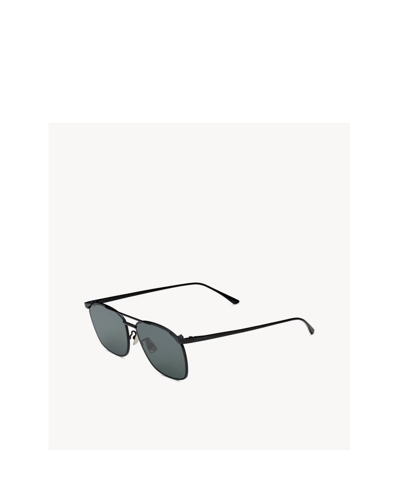 Saint Laurent Square Sunglasses In Green