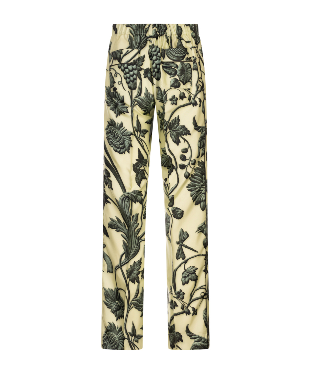 F.r.s For Restless Sleepers Patterned Trousers In Yellow
