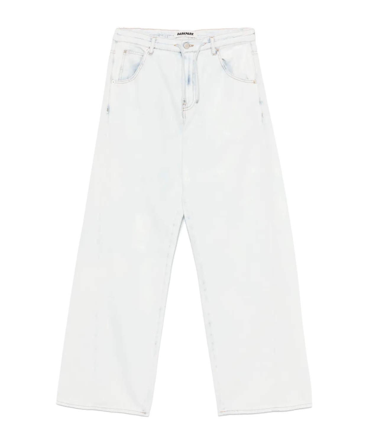 Darkpark Jeans Mit Paperbag-taille In White
