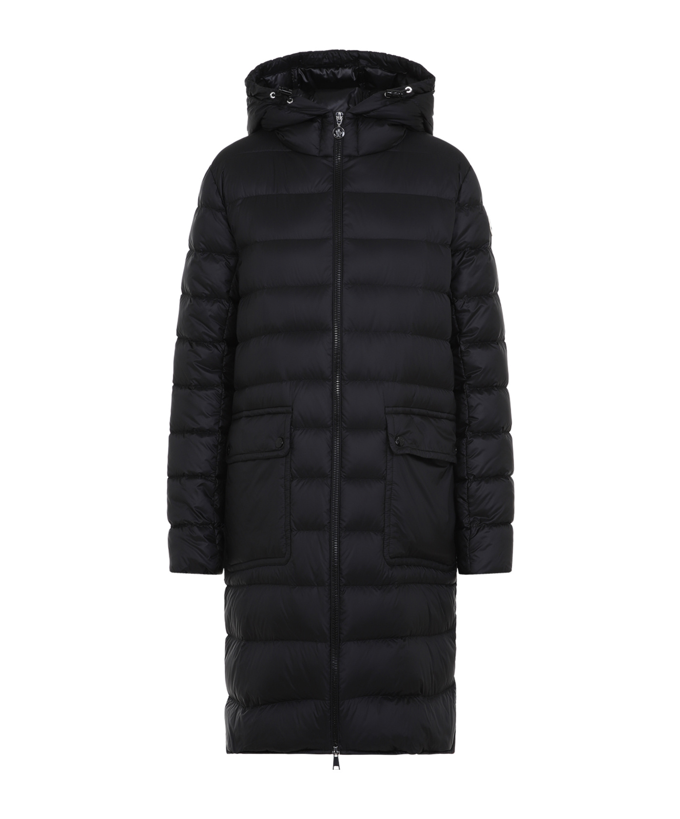 Shop Moncler Sedan Coat In Black