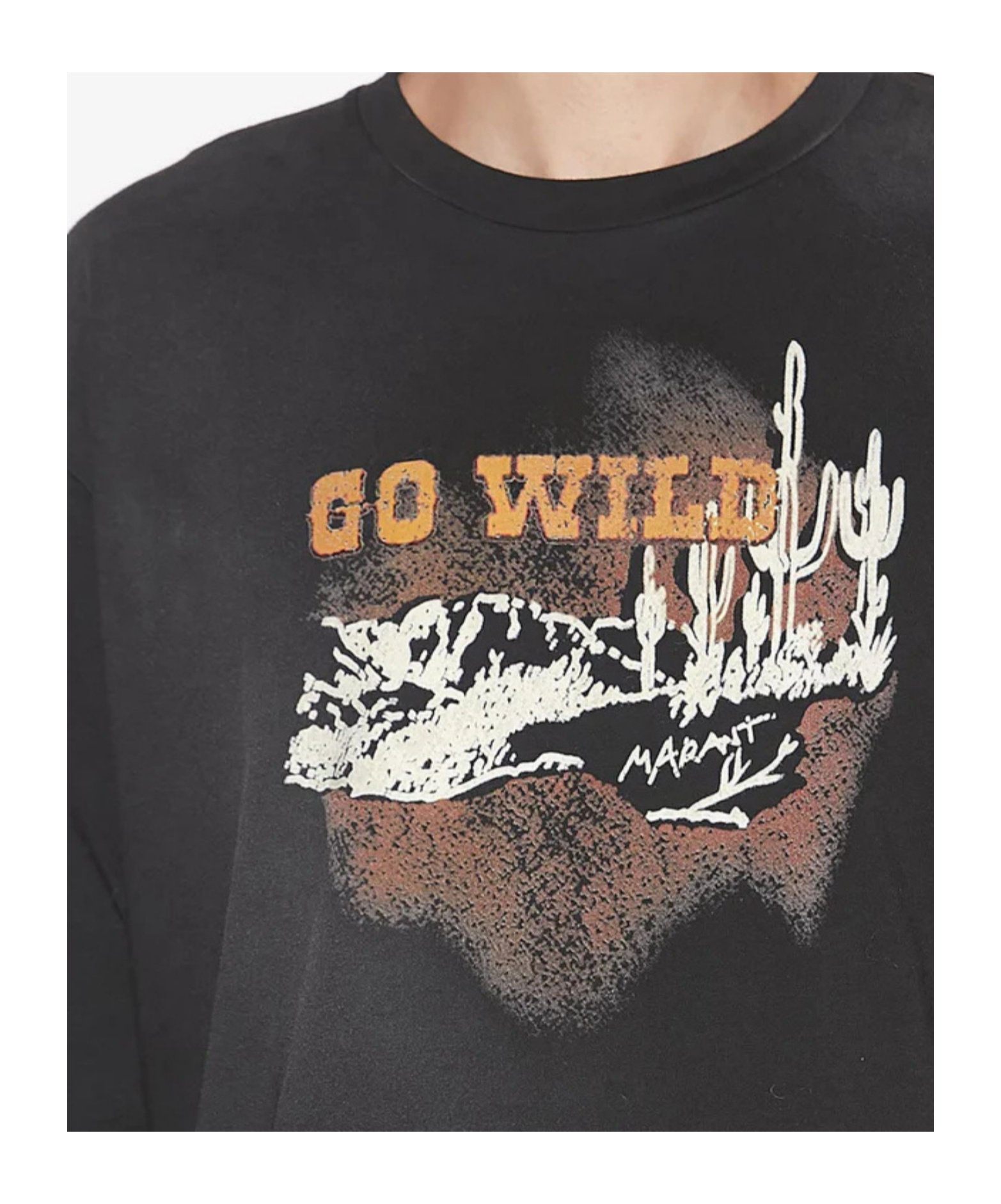 Isabel Marant Long-sleeved T-shirt In Black