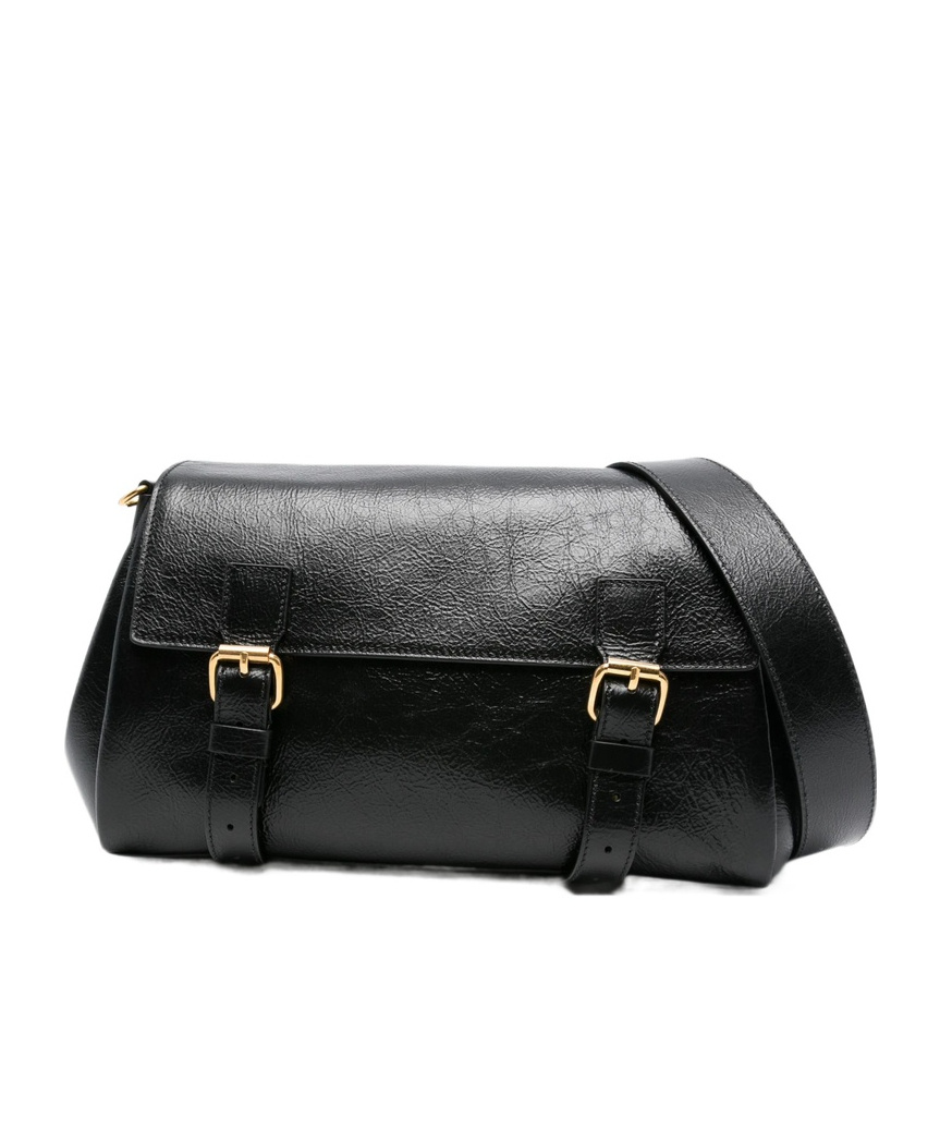 Dries Van Noten Flap Shoulder Bag In Black
