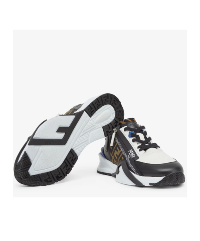 Fendi Mania Flow Runnning Sneakers In Black