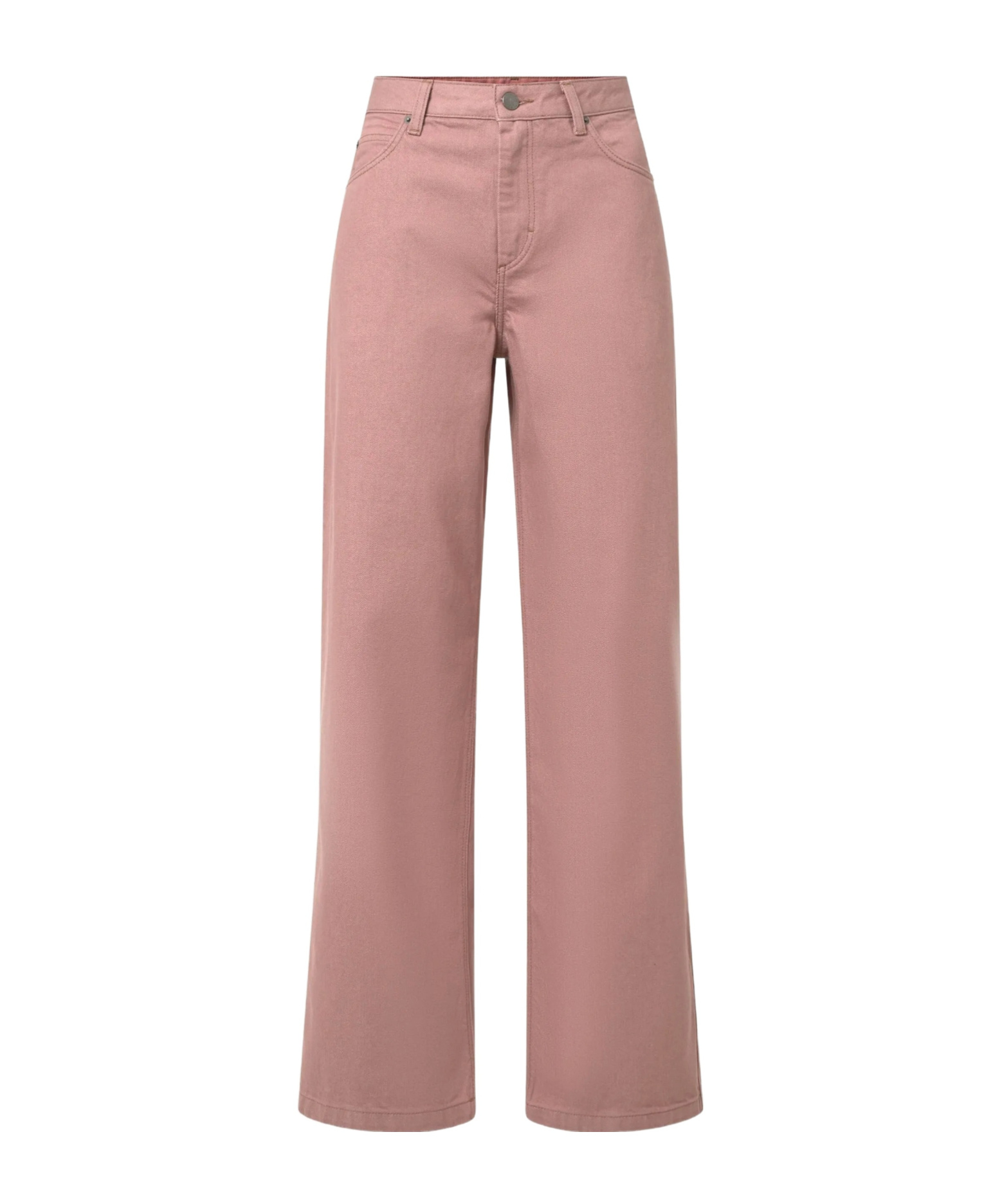 Soeur Womens Rose Blush Calvin Straight-leg Mid-rise Jeans In Pink