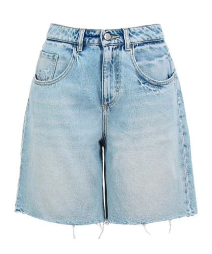 Icon Denim Grey Jeans With Wide Leg And Logo Patch On The Rear In Denim Woamn In Blue