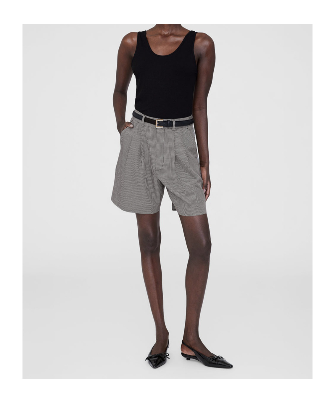 ANINE BING BELT LOOP SHORTS