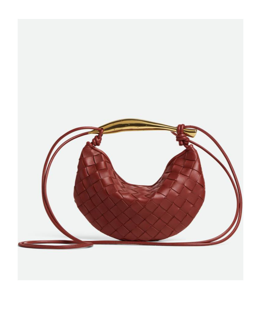 Bottega Veneta Baby Leather Sardine Cross-body Bag In Brown