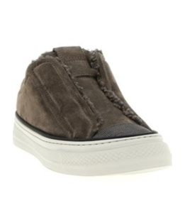 Brunello Cucinelli Round-toe Low-top Casual Shoes In White
