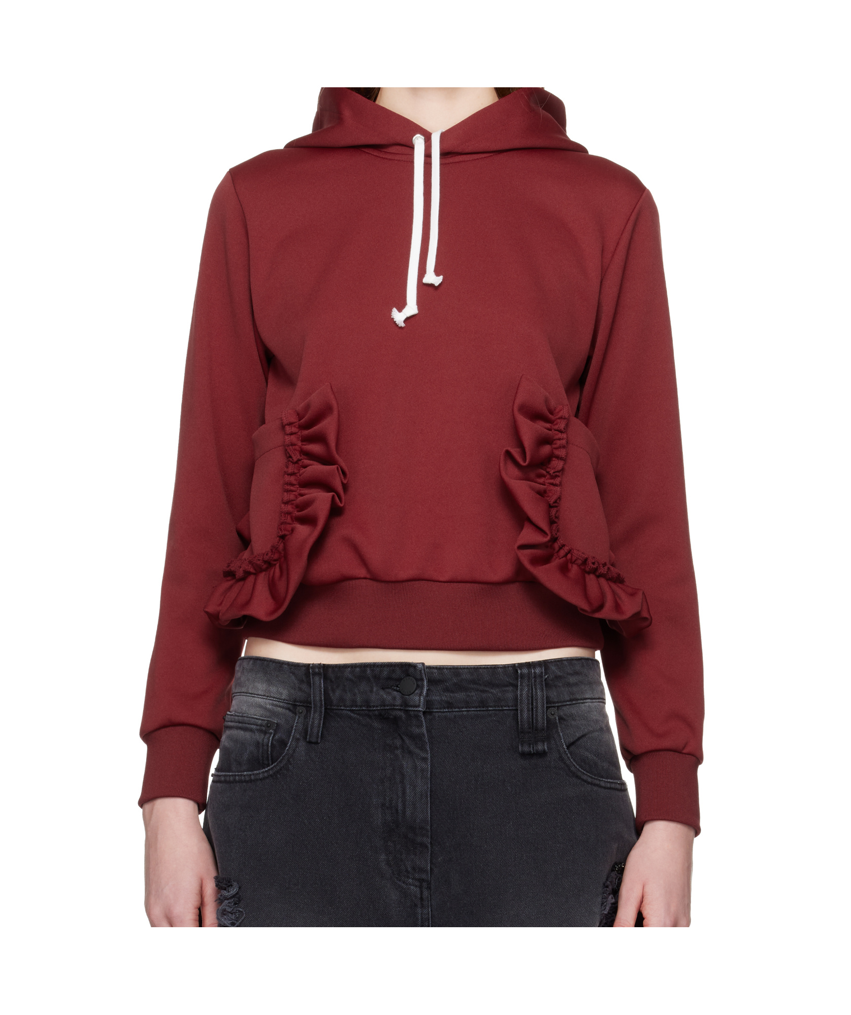 Comme Des Garçons Pocket Hoodie In Brown