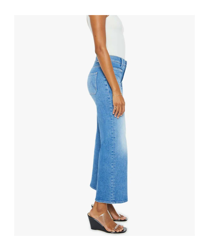 Mother The Patch Pocket Mid Rise Maven Ankle Avant Gardener Jeans In Blue