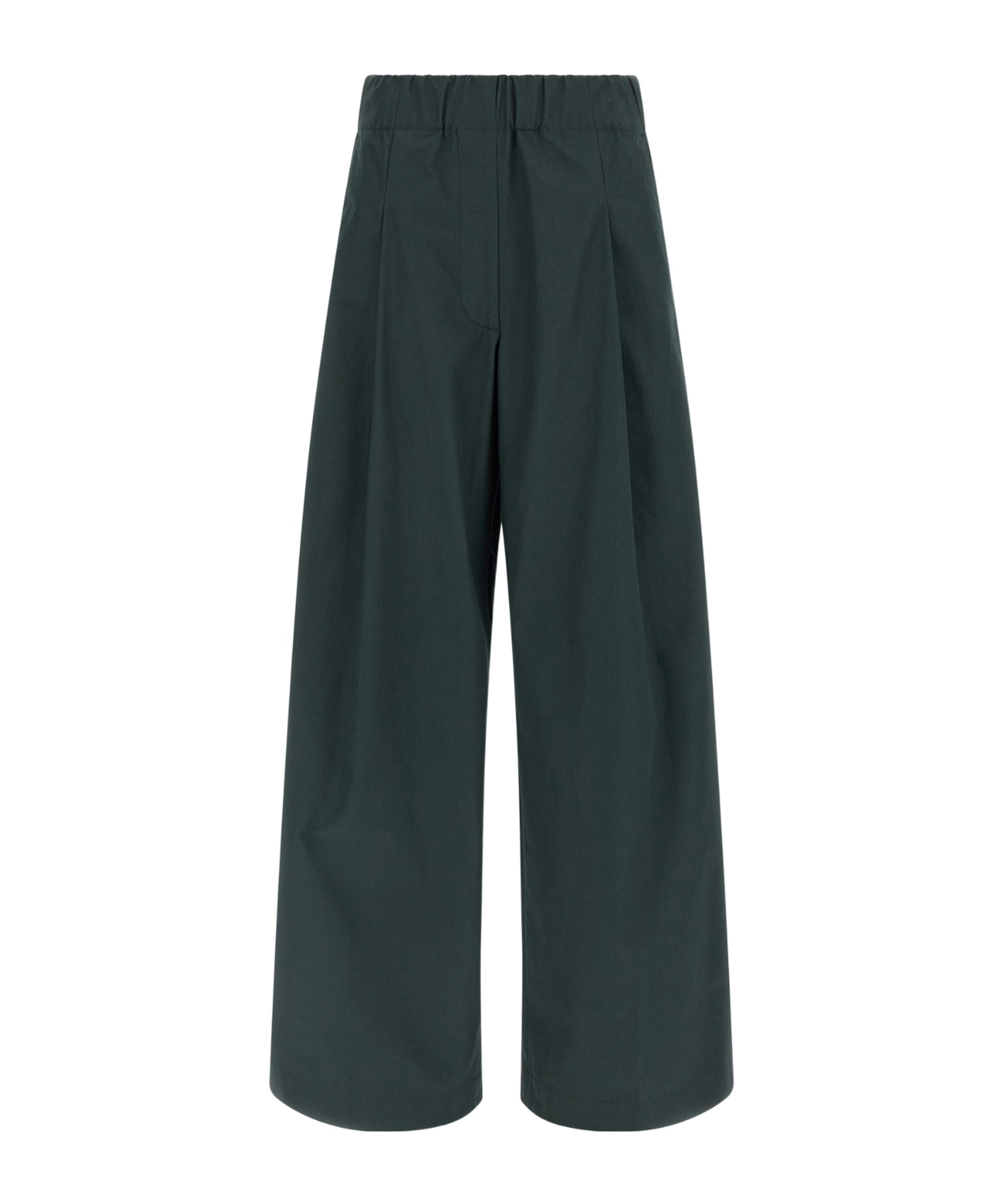 Dries Van Noten Comfortable Trousers With Elastic Waistband And Back Pocket In Green