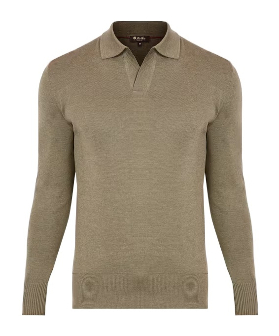 Loro Piana Long-sleeved Sweater In Brown