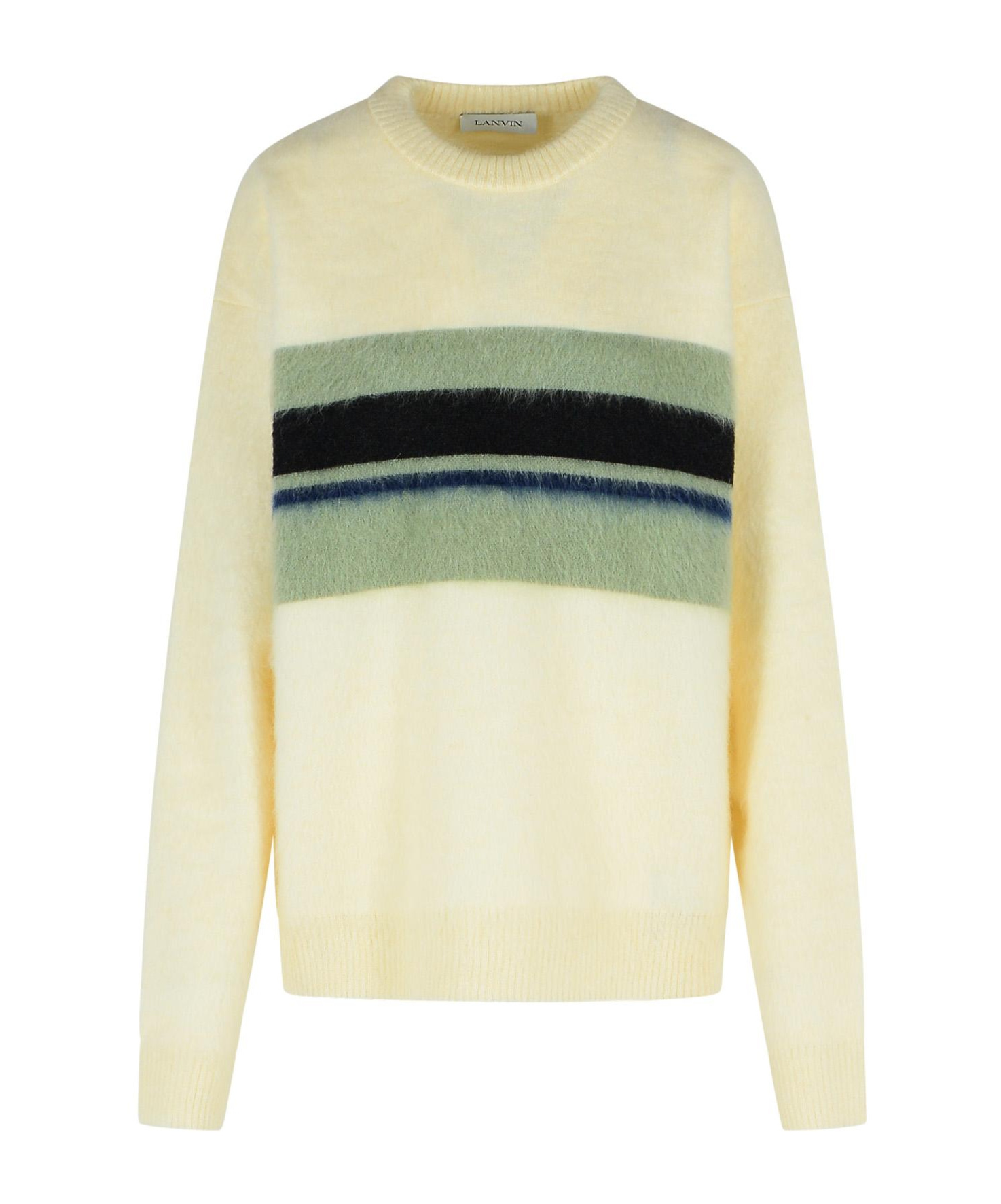 Lanvin Multi Wool Blend Sweater Men In Nude