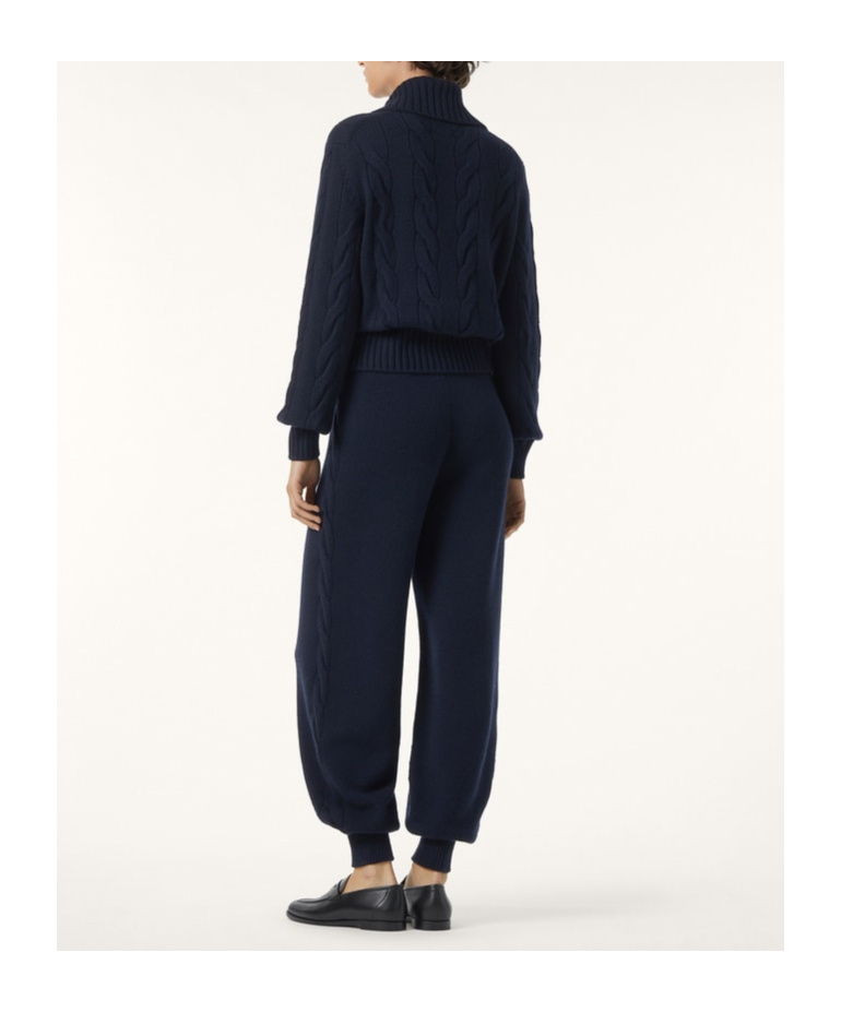 Loro Piana Napier Mock Neck Sweater In Blue
