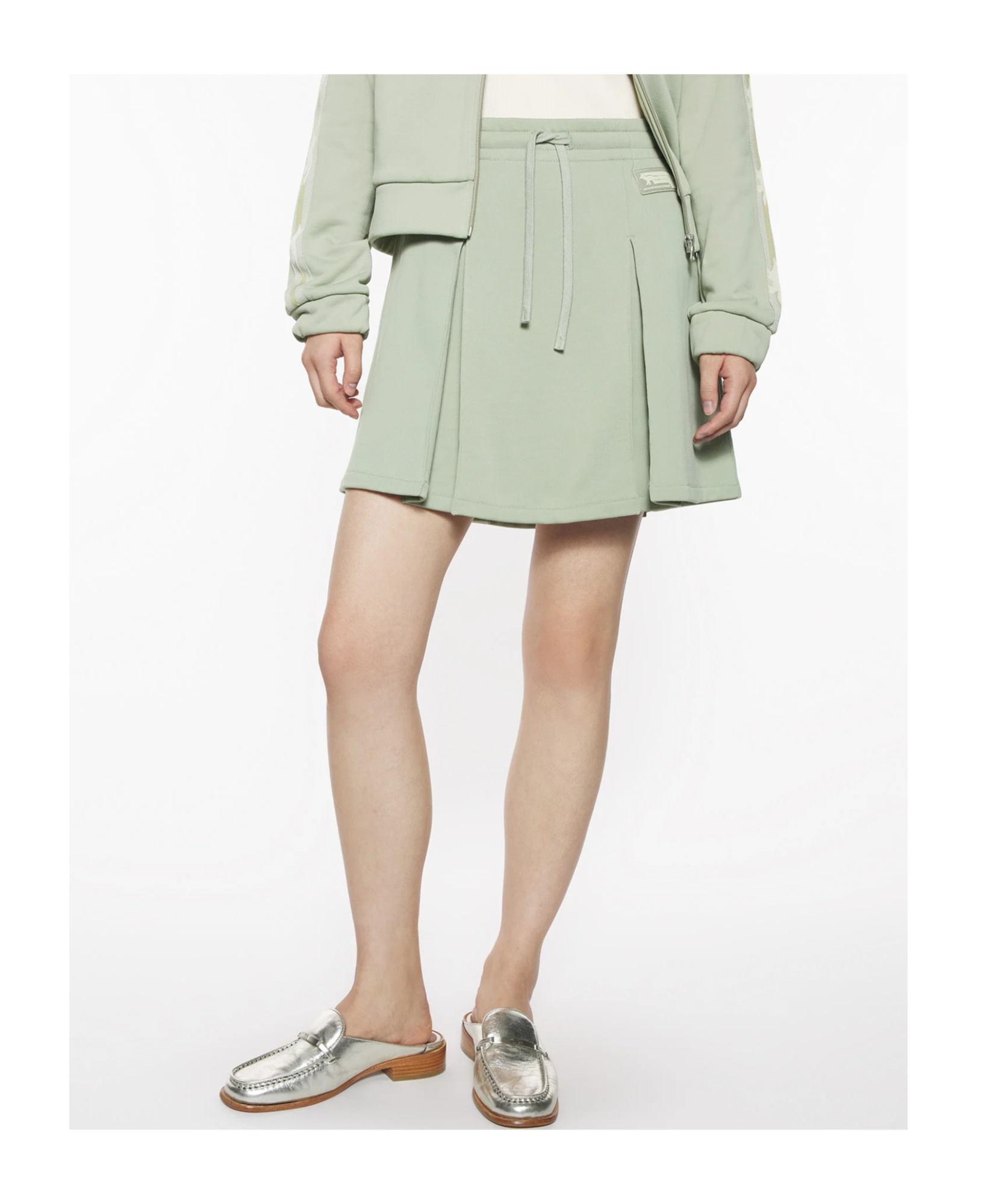 Maison Kitsuné Flash Fox Mini Pleated Skirt