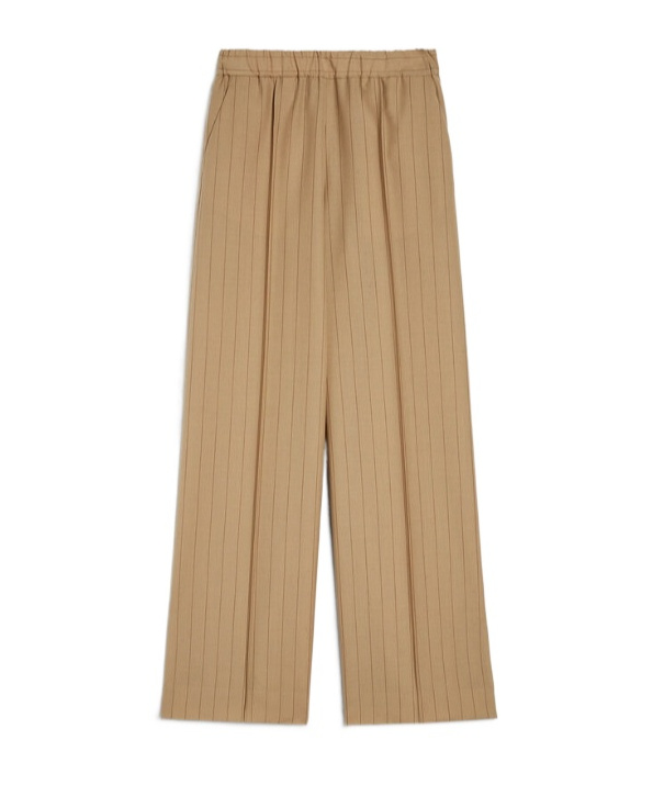 Jil Sander Pinstriped Trousers In Brown