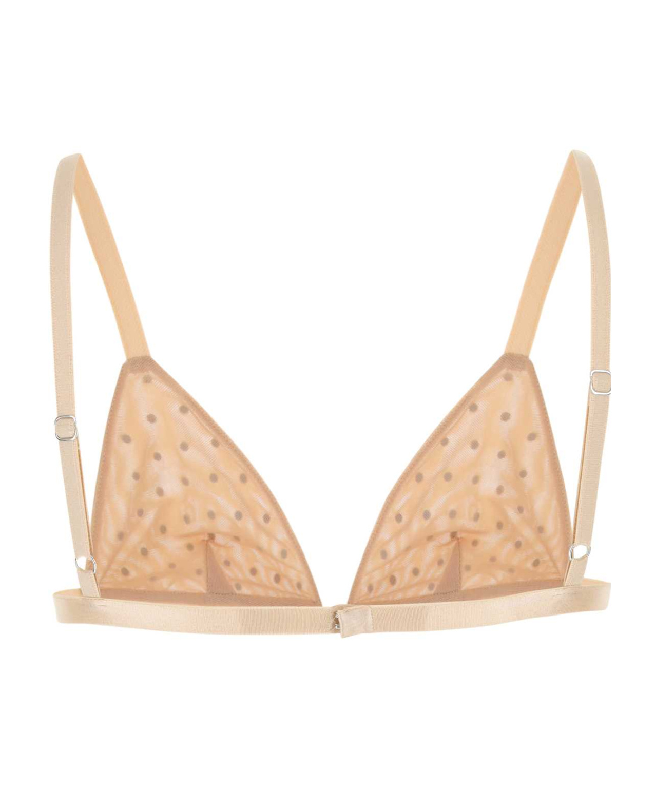The Andamane Crystal-embellished Triangle Bra In Nude