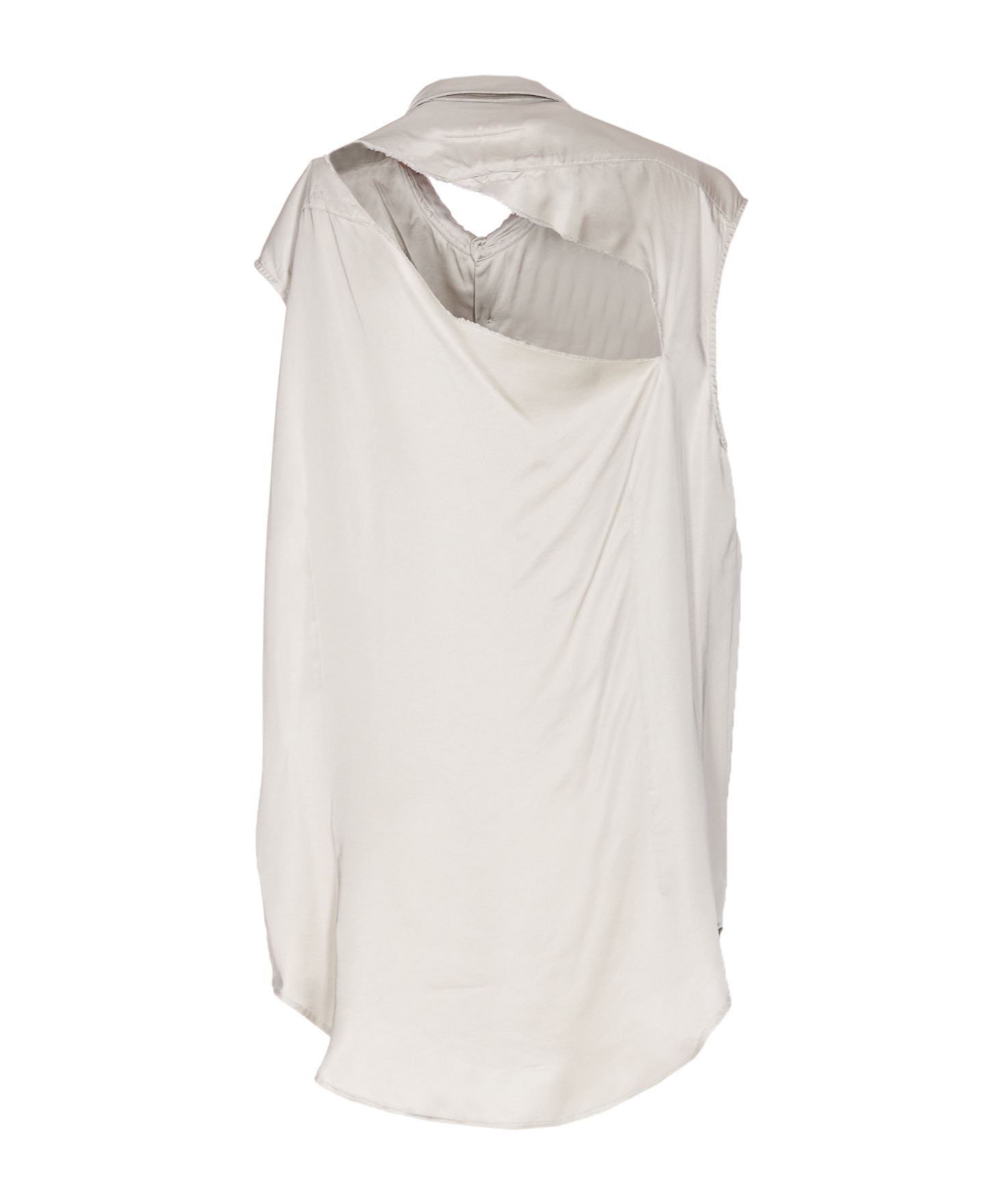 Mm6 Maison Margiela Lining Look Shirt In White