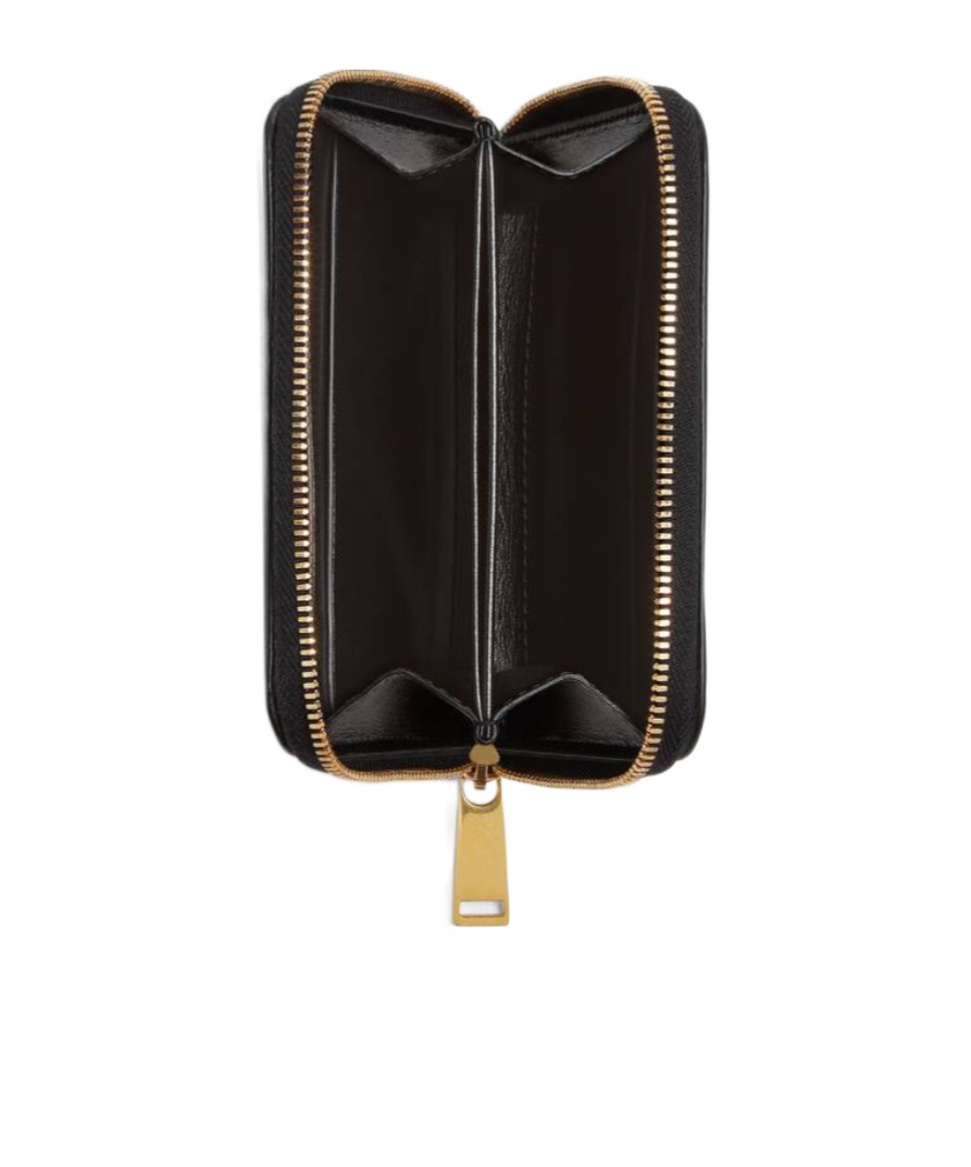 BOTTEGA VENETA LOGO ZIPPER COIN PURSE
