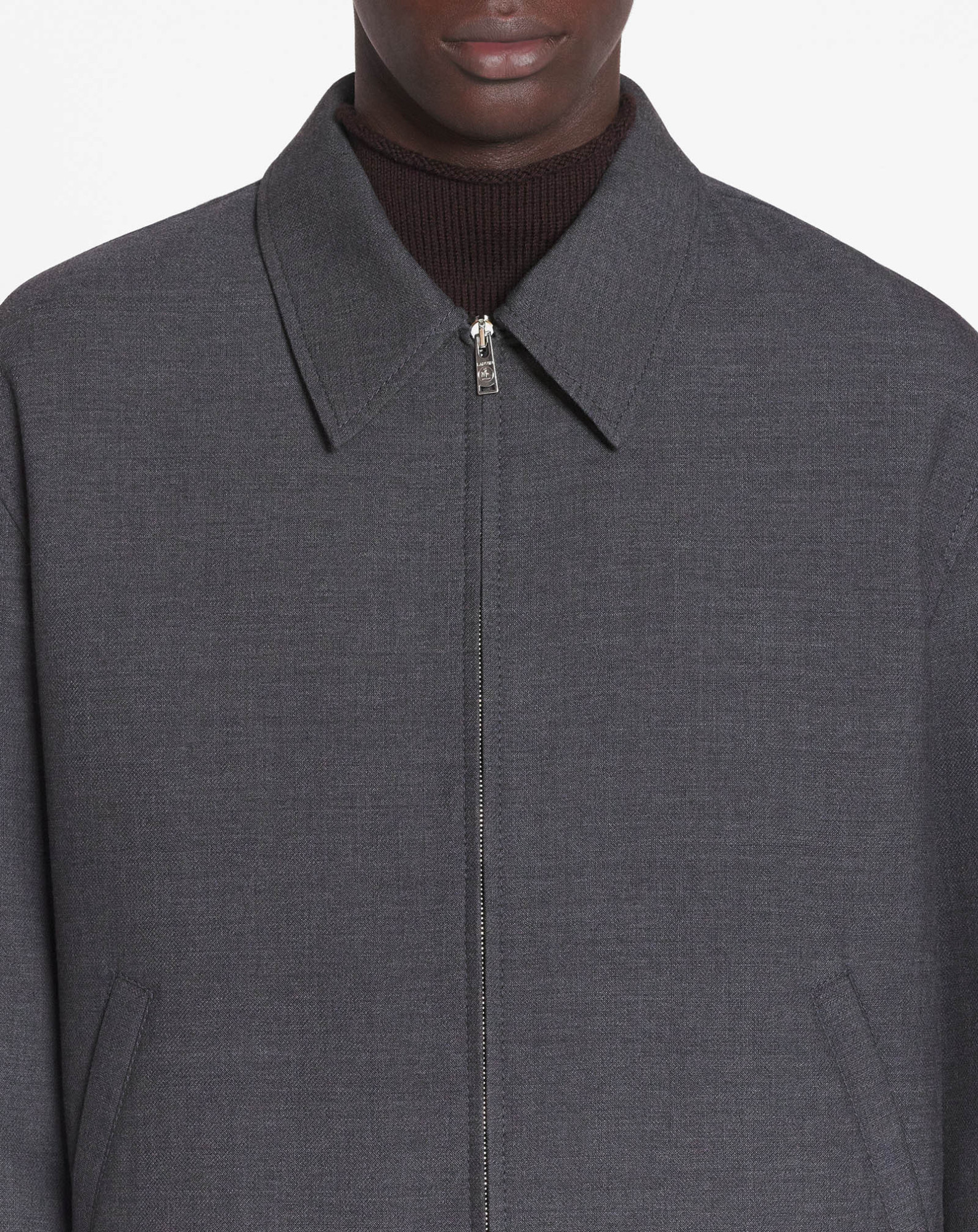Lanvin Blouson Classique Zippé Pour Homme In Black