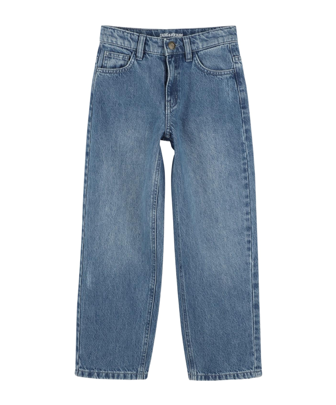 Zadig & Voltaire Logo-patch Jeans In Blue