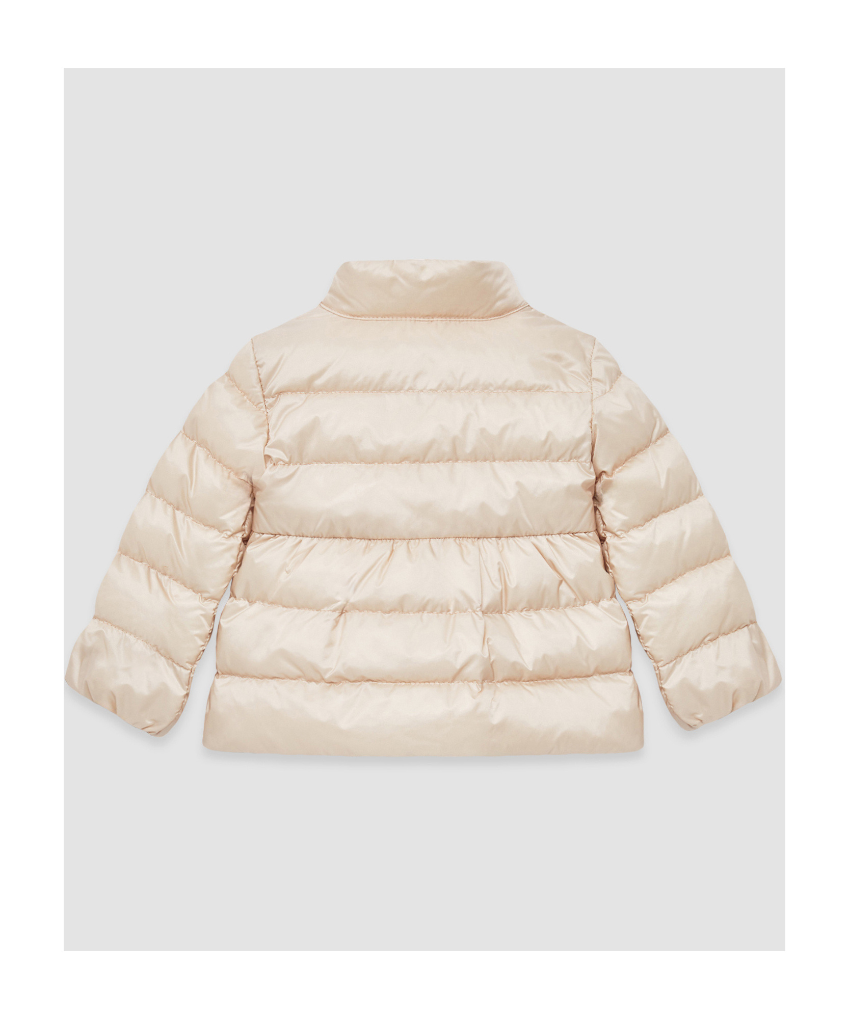 Moncler Long-sleeved Down Jacket In Nude