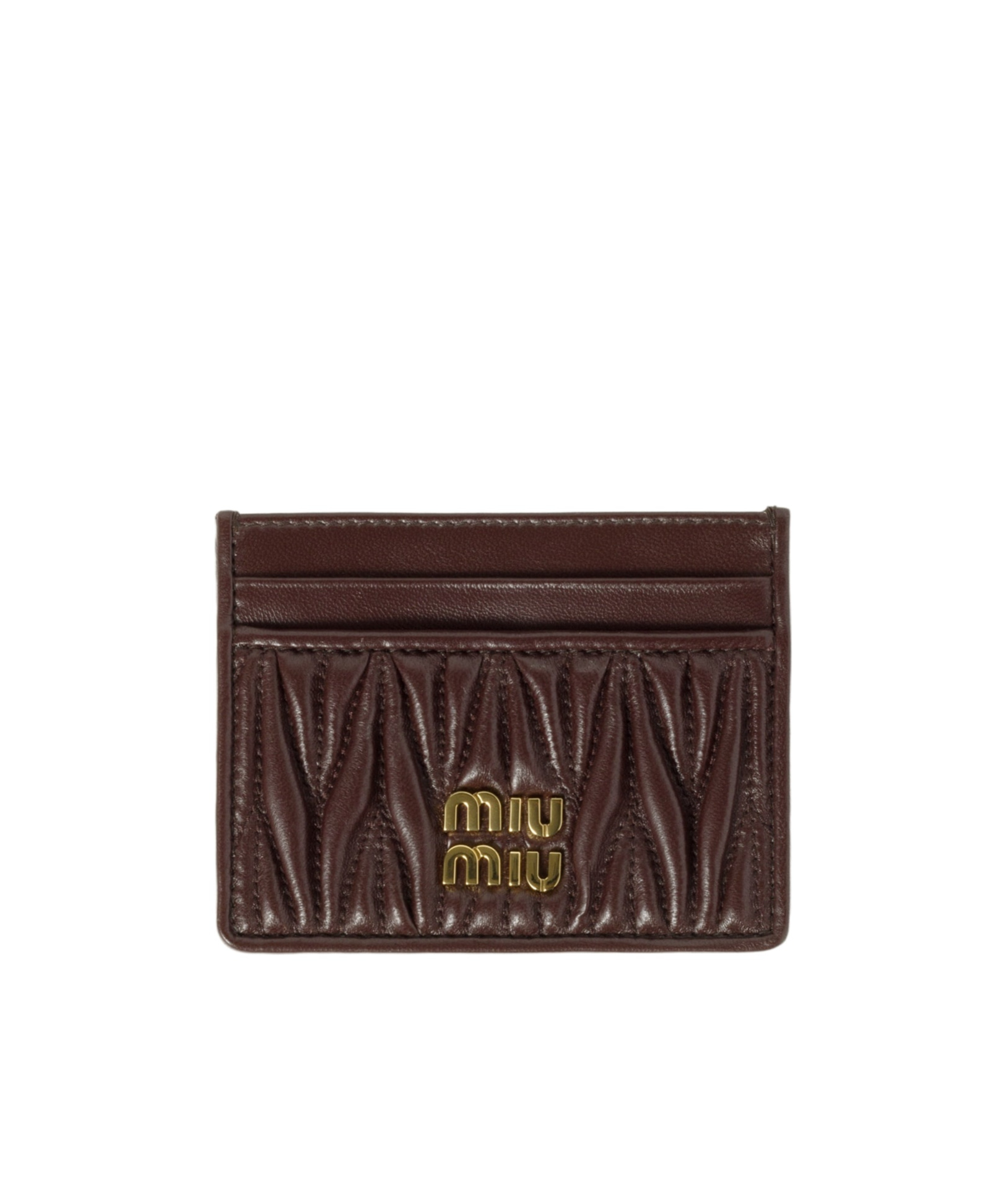 Miu Miu Matelassé Nappa Leather Card Holder