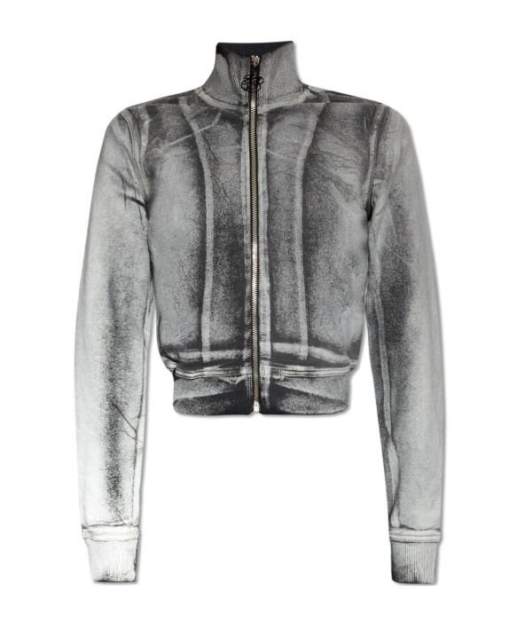 Diesel D-emy-s Track Jacket In Gray
