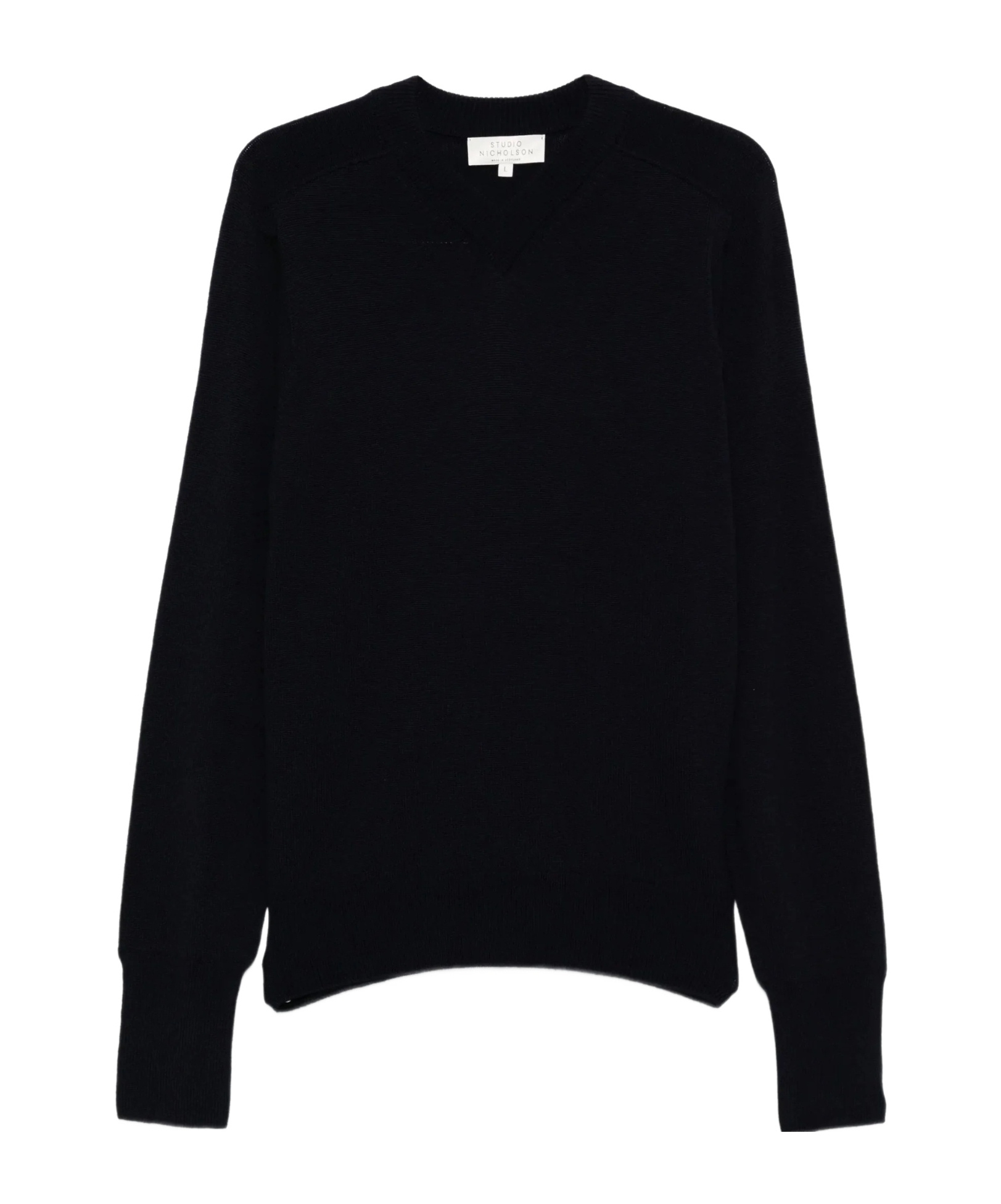 Studio Nicholson Merino Wool Sweater In Black