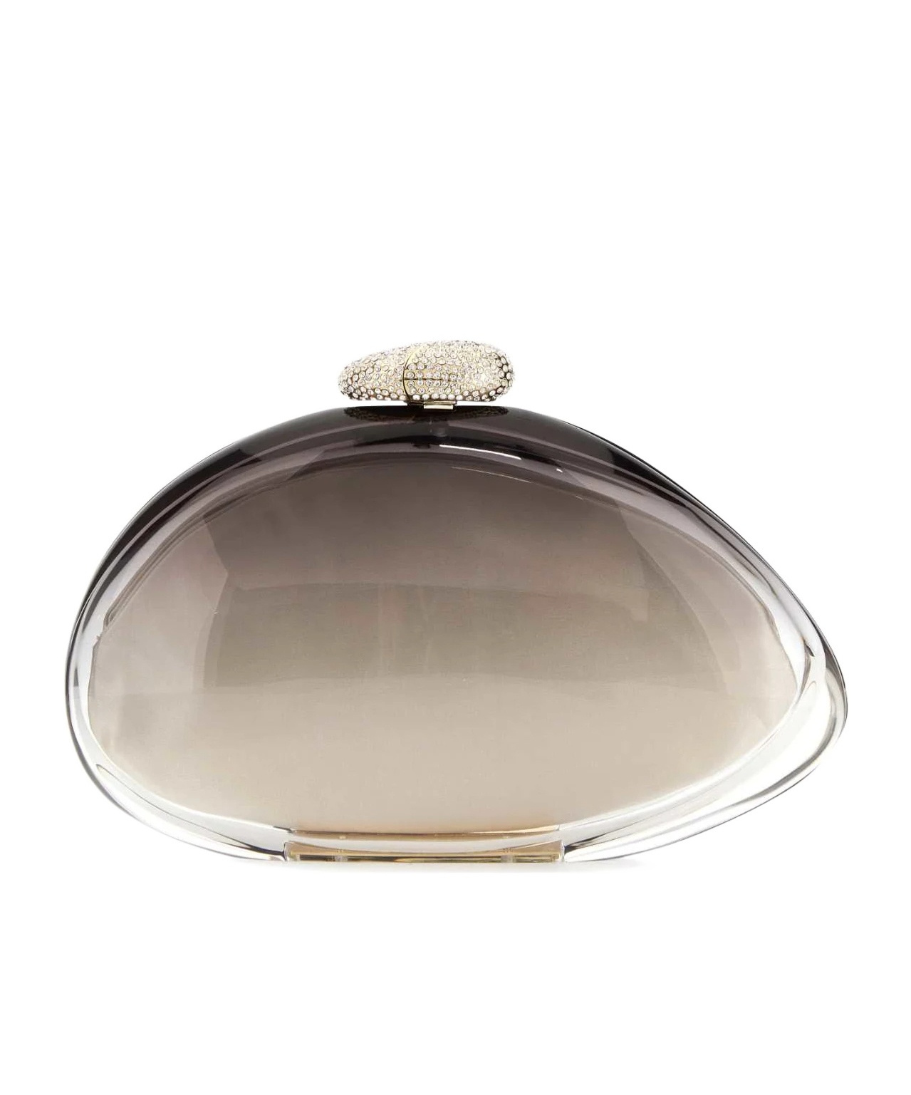 Benedetta Bruzziches Ariel Structured Clutch Bag With Crystal Embellishment In Multi