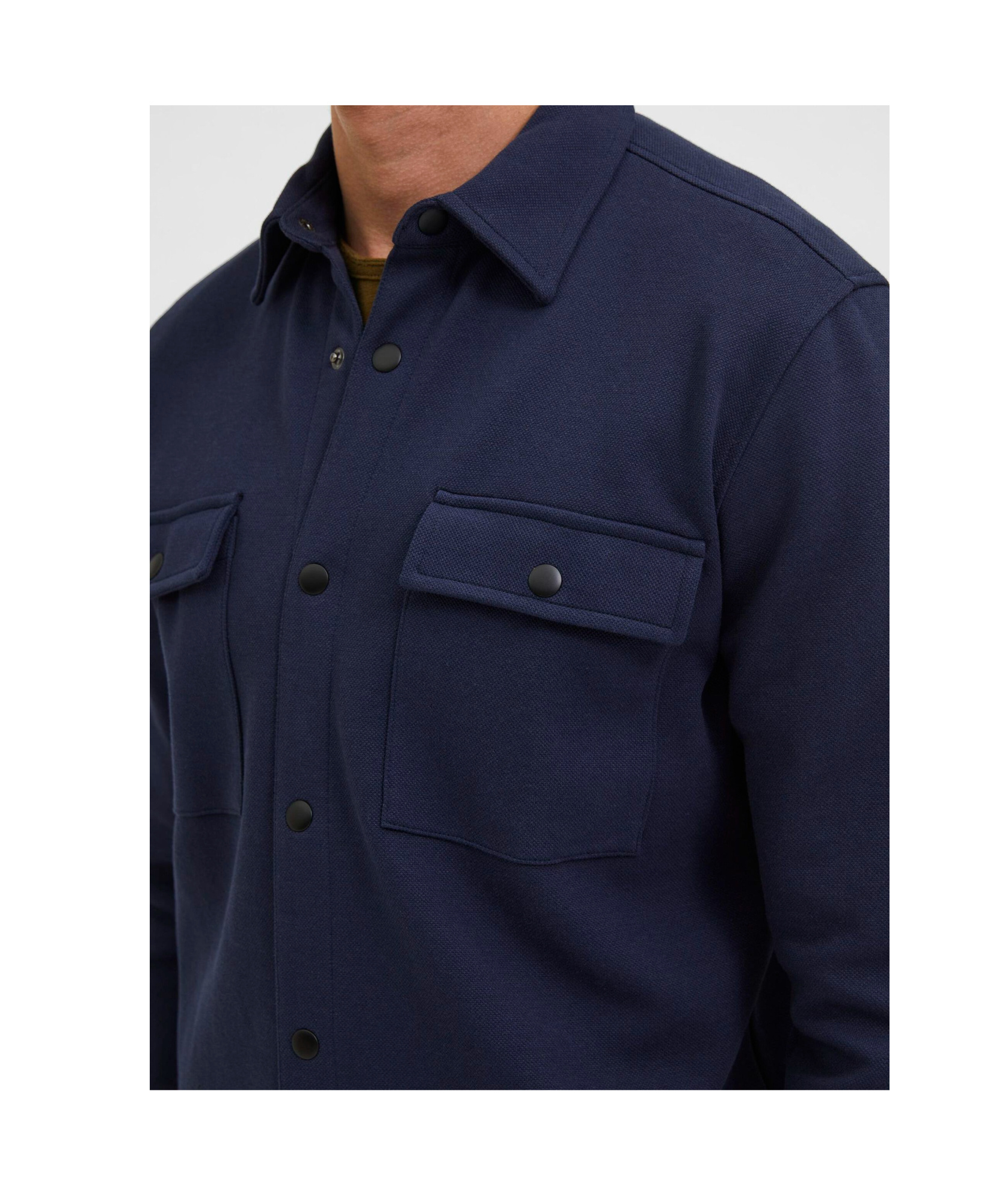 Selected Classic Overshirt In Black