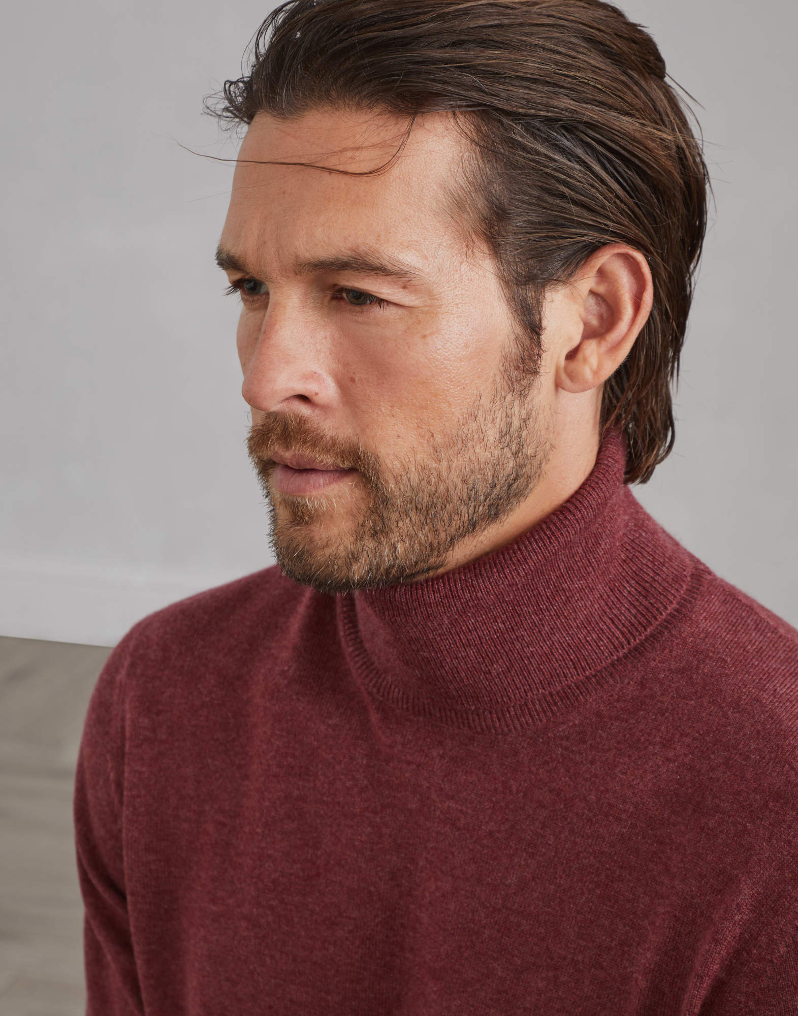 Brunello Cucinelli Roll-neck Cashmere Jumper In Red
