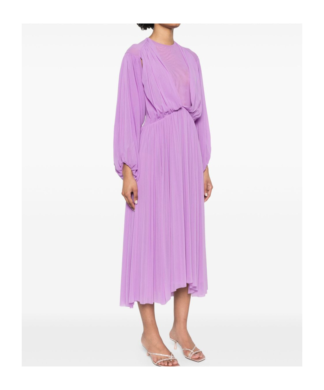 Philosophy Di Lorenzo Serafini Klassisches Jersey-kleid In Purple
