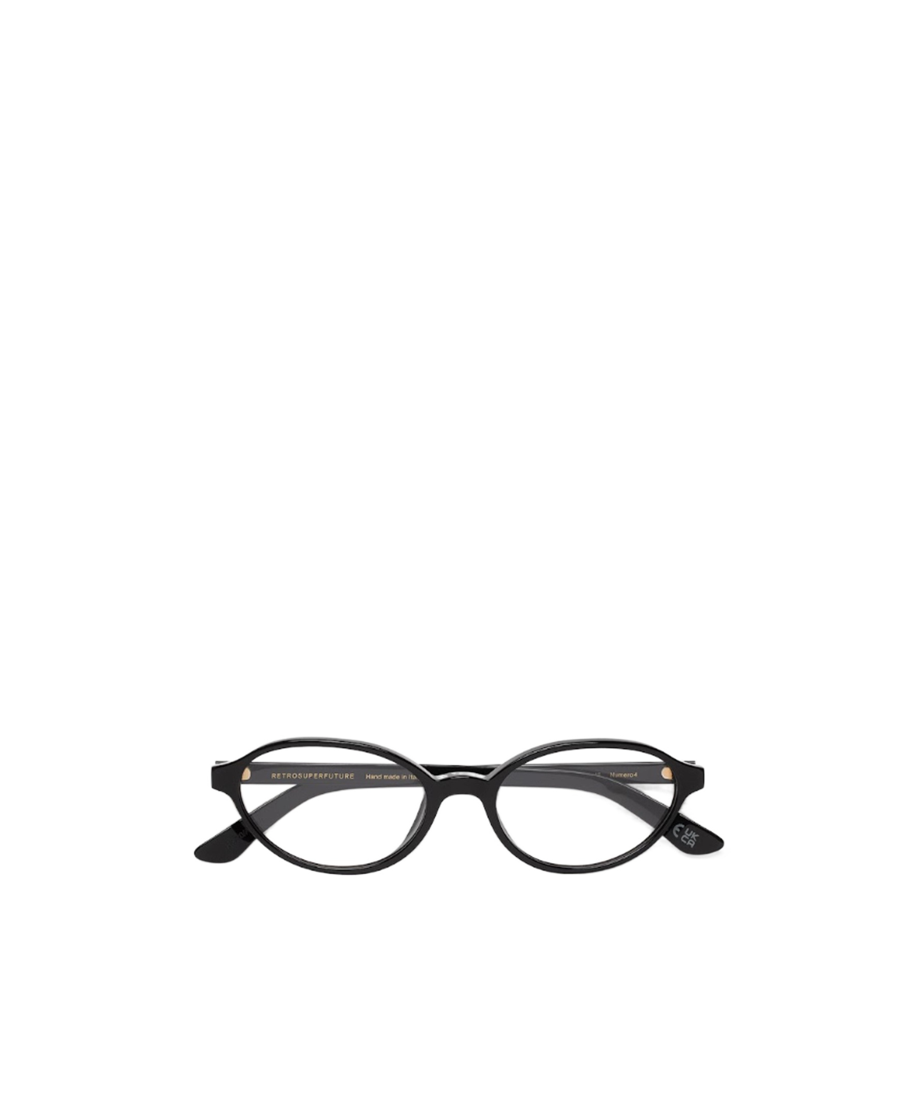 Retrosuperfuture Geometric Plano Mirror In Black