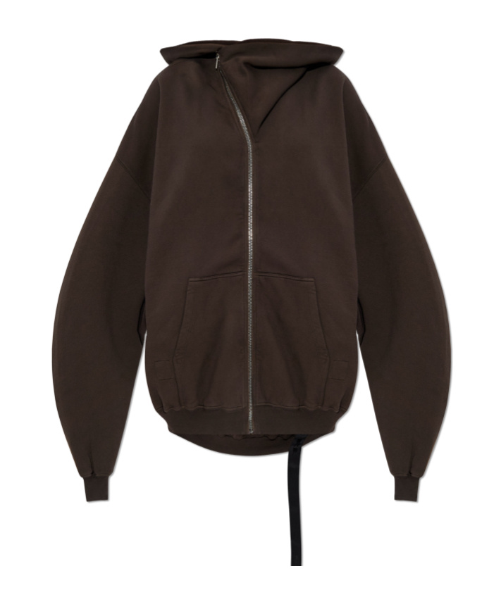 Rick Owens Drkshdw Long-sleeved Sweatshirt In Brown