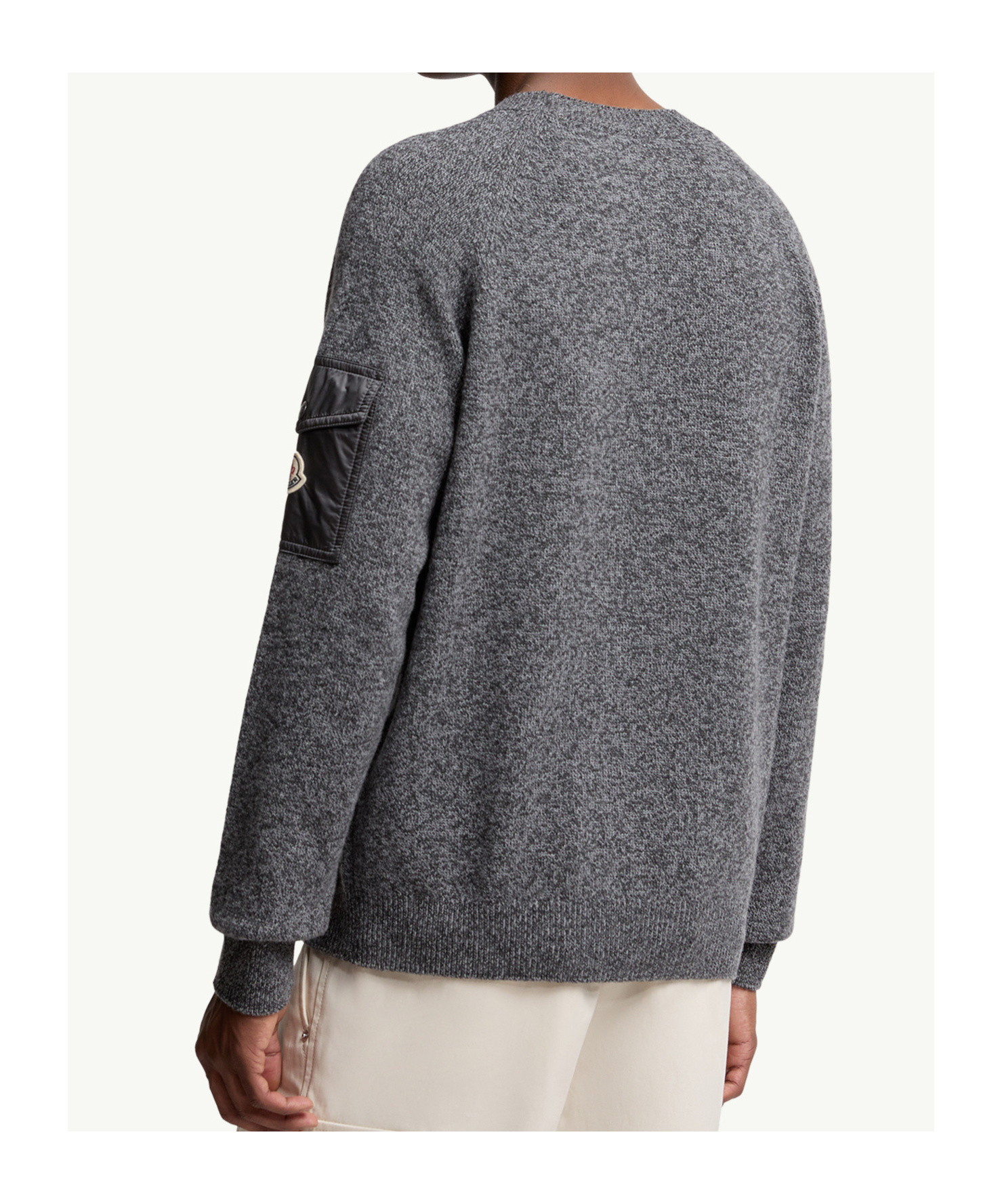 Moncler Wool Cashmere Pocket Sweater In Multi
