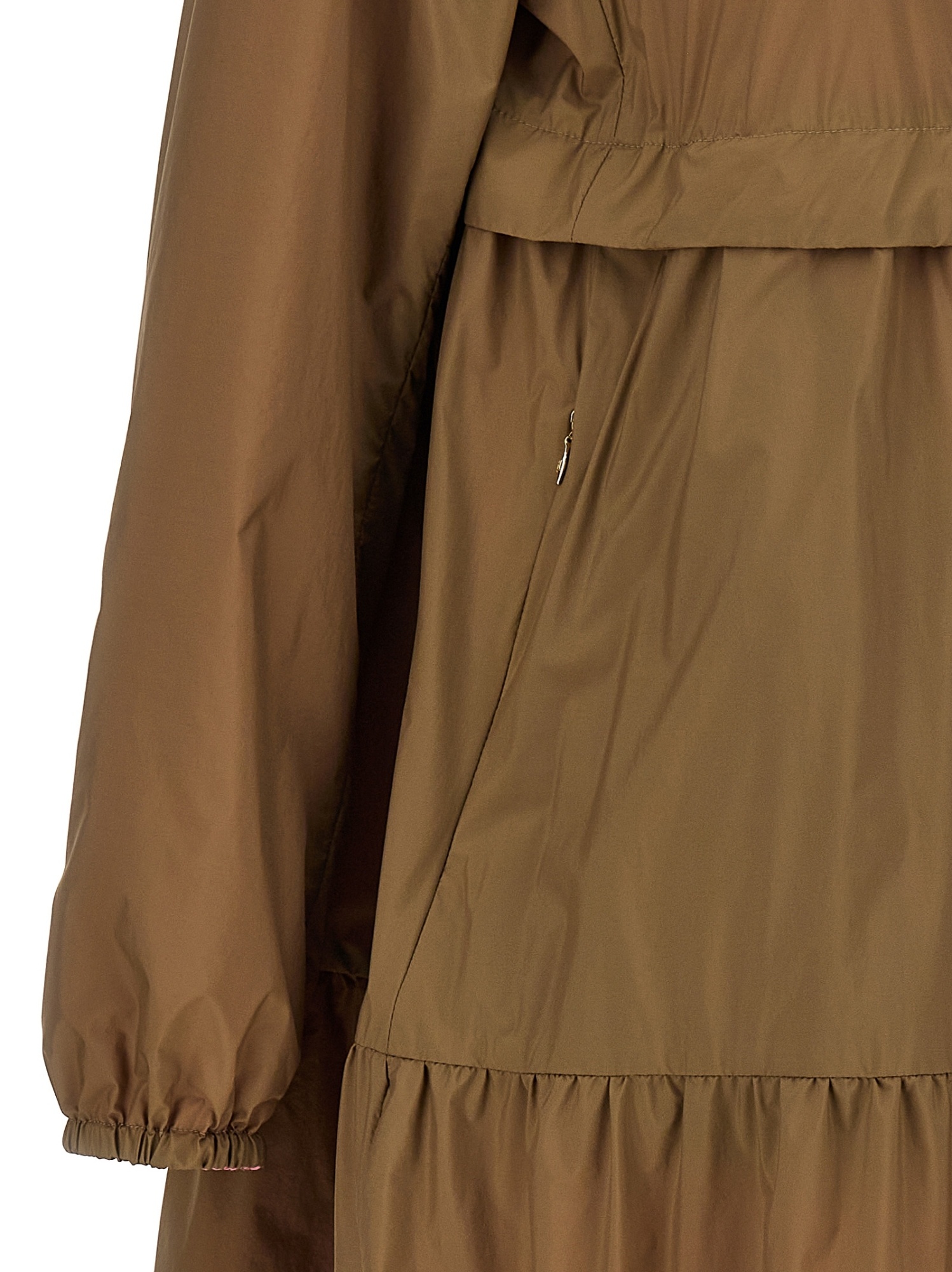 Herno Reversible Long Jacket In Brown
