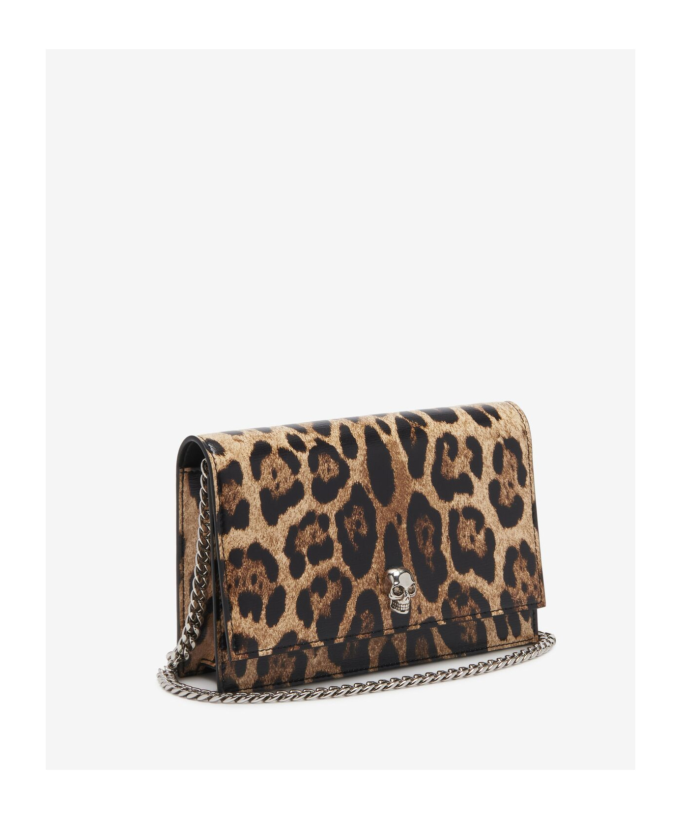 Alexander Mcqueen Small Skull Clutch Bag In Black