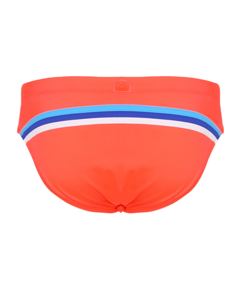 Sundek Elastic Waist Briefs In Red