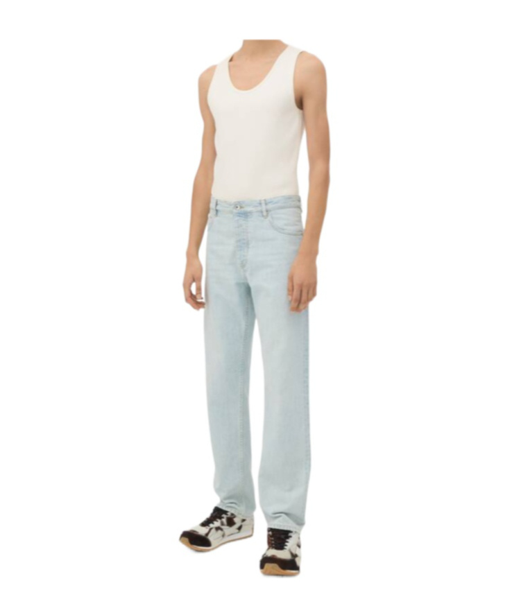 Bottega Veneta Extra Bleached Straight Jeans In White