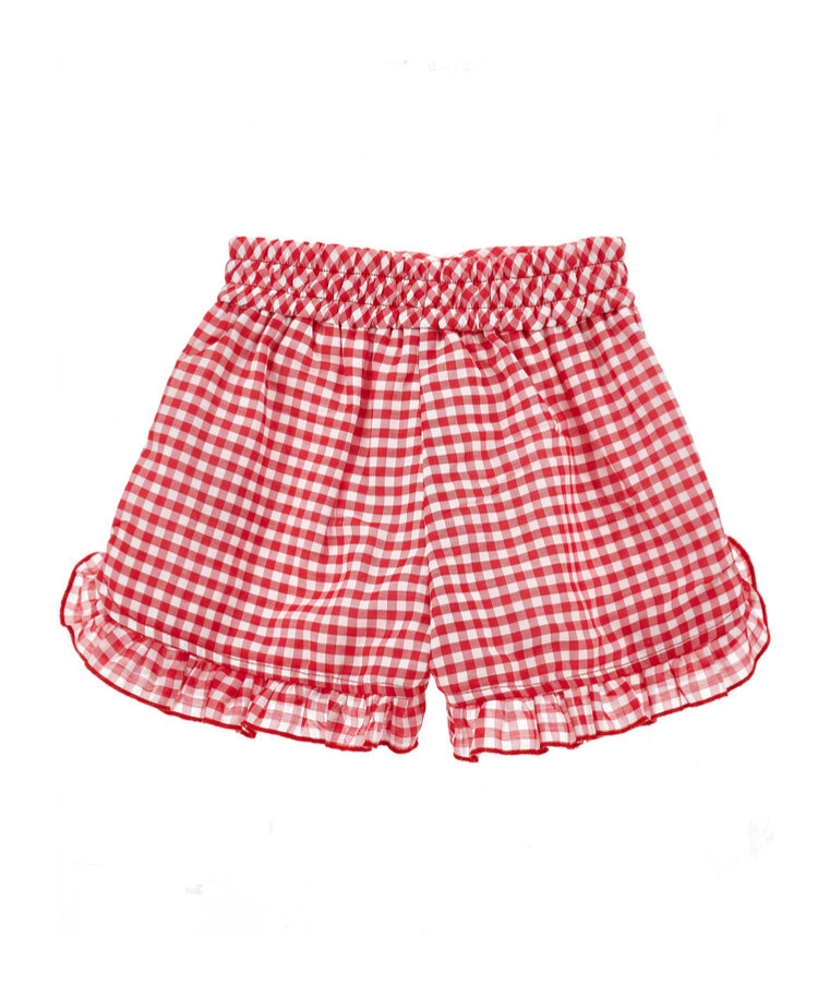 Monnalisa Checked Shorts In Pink