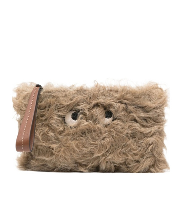Anya Hindmarch Eyes Clutch In Brown